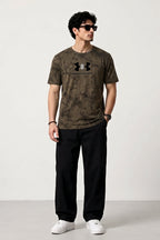 Under Armour Dri-Fit Round Neck T-Shirt – Dark Brown