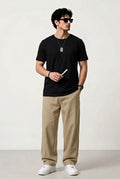 Polo Round Neck Dri-Fit T-Shirt - Black