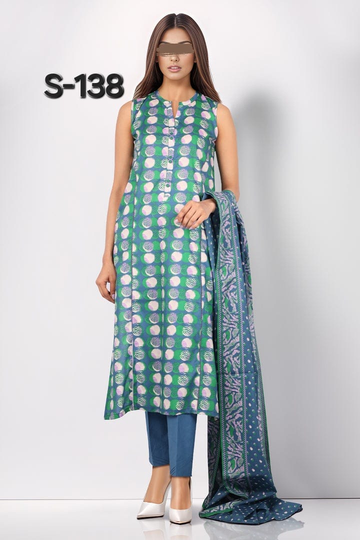 SAYA - Unstitched Printed Lawn 3 Piece