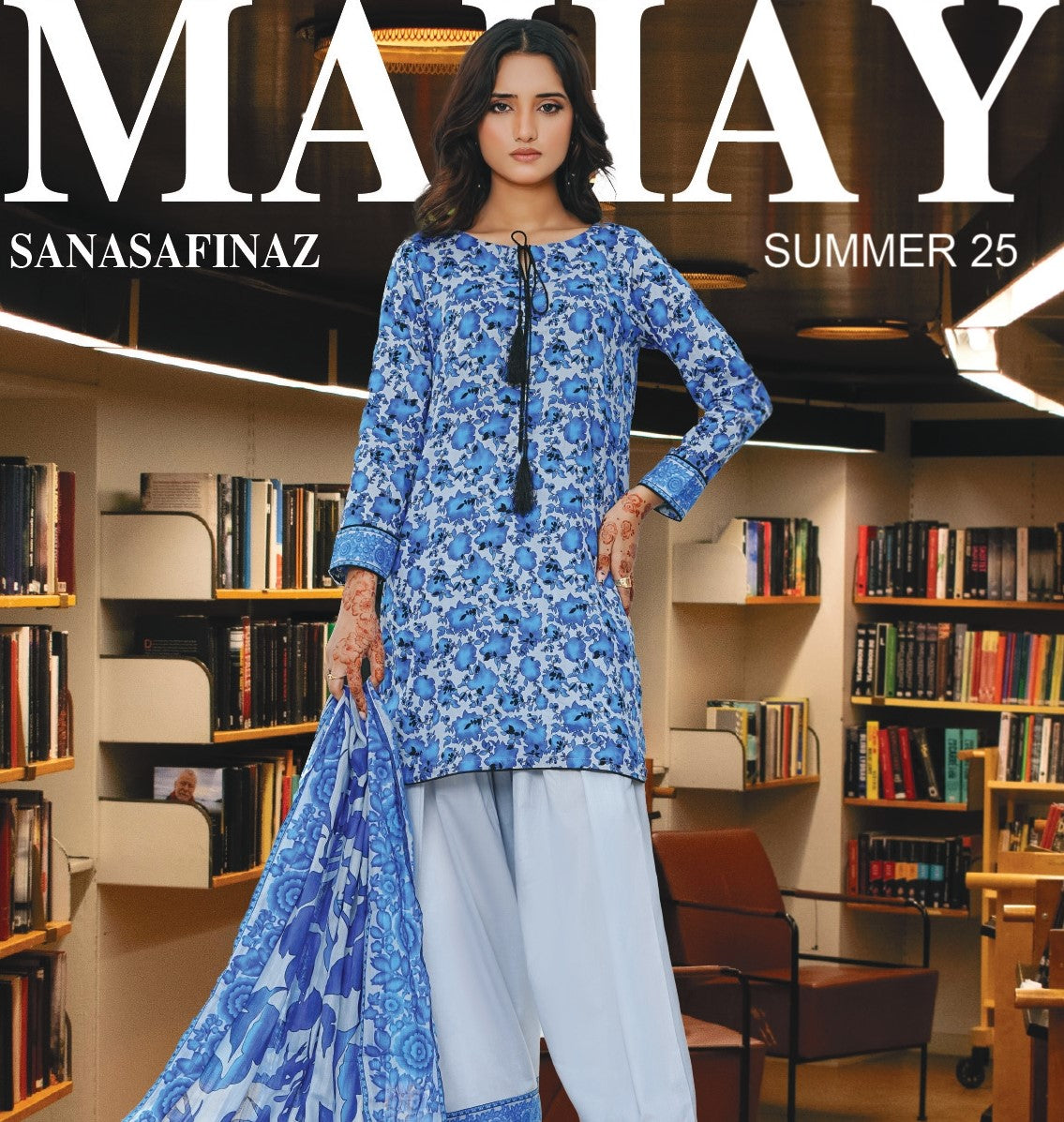 Sana Safinaz-MAHAY-3 Piece Unstitched Suit