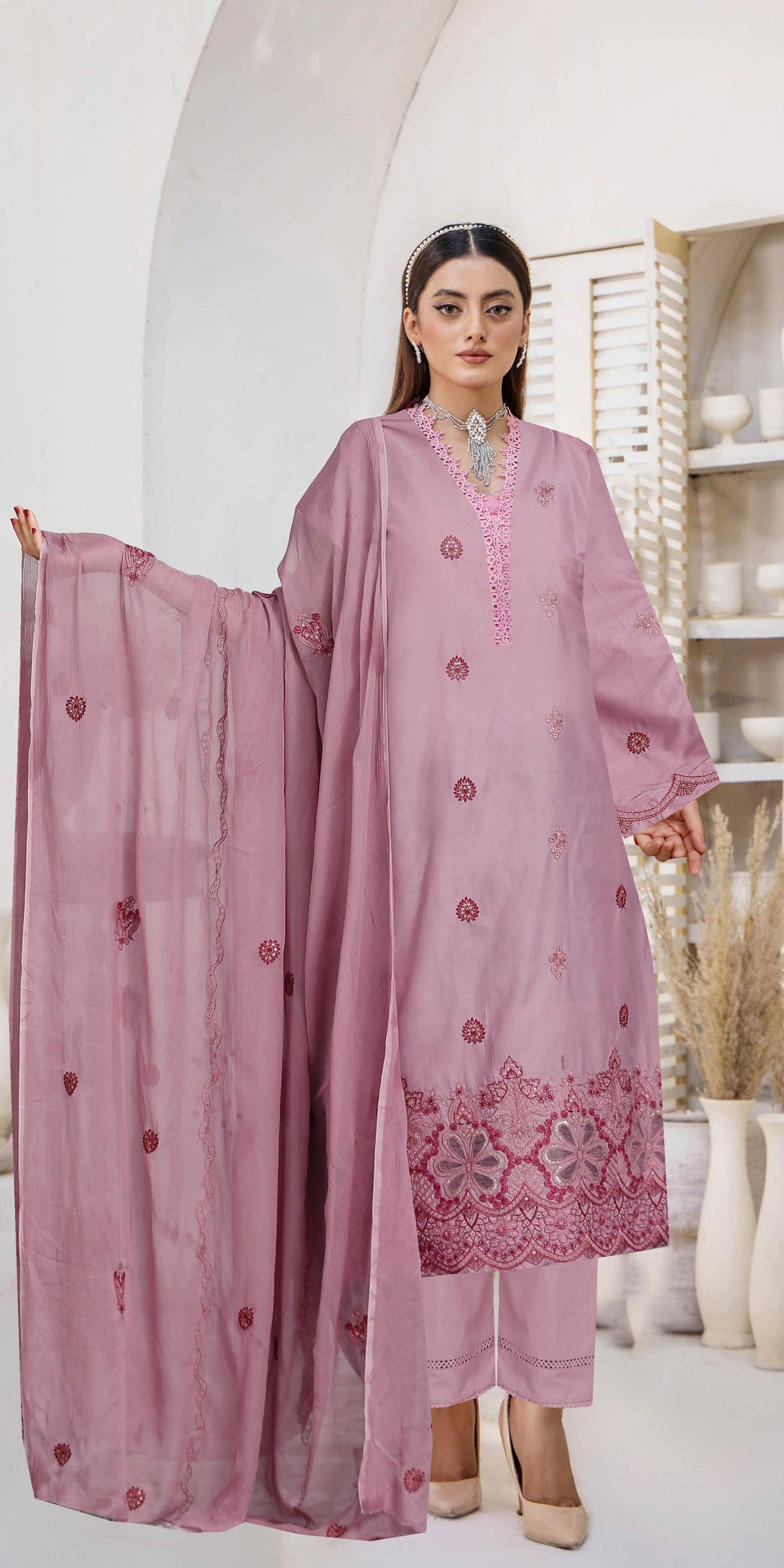 Usman Kashif – Nora (Vol-1518 &1519) Embroidered 3-Piece Lawn