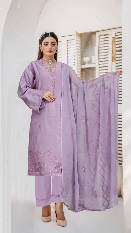 Usman Kashif – Nora (Vol-1518 &1519) Embroidered 3-Piece Lawn