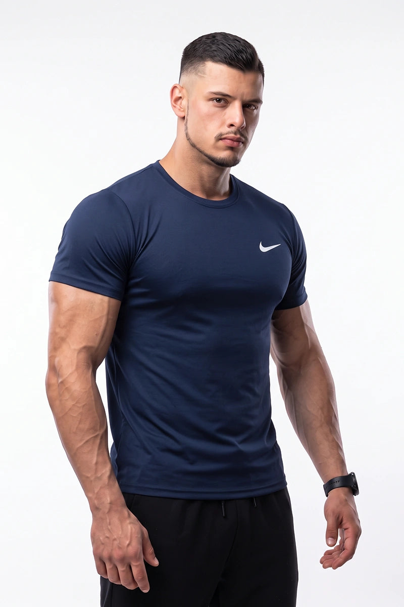 Nike - Men’s Dri-FIT Crew Neck T-Shirt (Navy Blue)