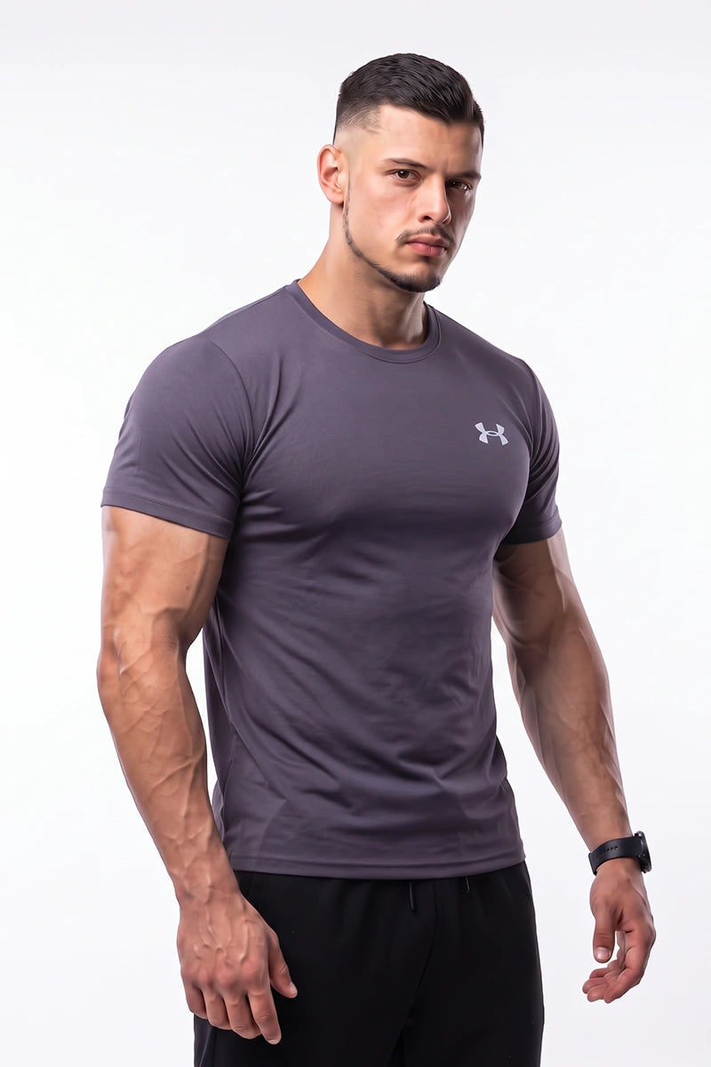Under Armour - Men’s Performance Crew Neck T-Shirt (Charcoal Grey)