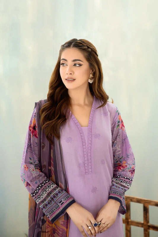 Maya By Johra – Digital printed lawn with Digital Printed Chiffon Dupatta, a luxurious 3-piece unstitched