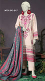 MTJ - Unstitched 2Piece Lawn Shirt Dupatta