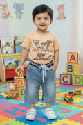 Kids Summer Suit – Soft, Stylish & Made for Play - Peach