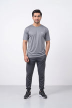 Fashion - Alo Men’s Dry Fit Crew Neck T-Shirt (Grey)