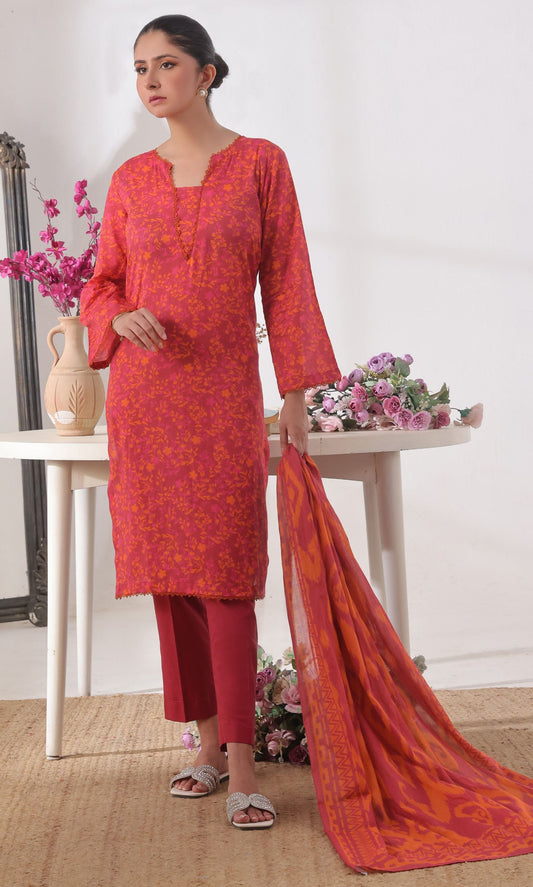 Mihrimha By Mj Izhan – Lawn Unstitched 3 Piece Suit
