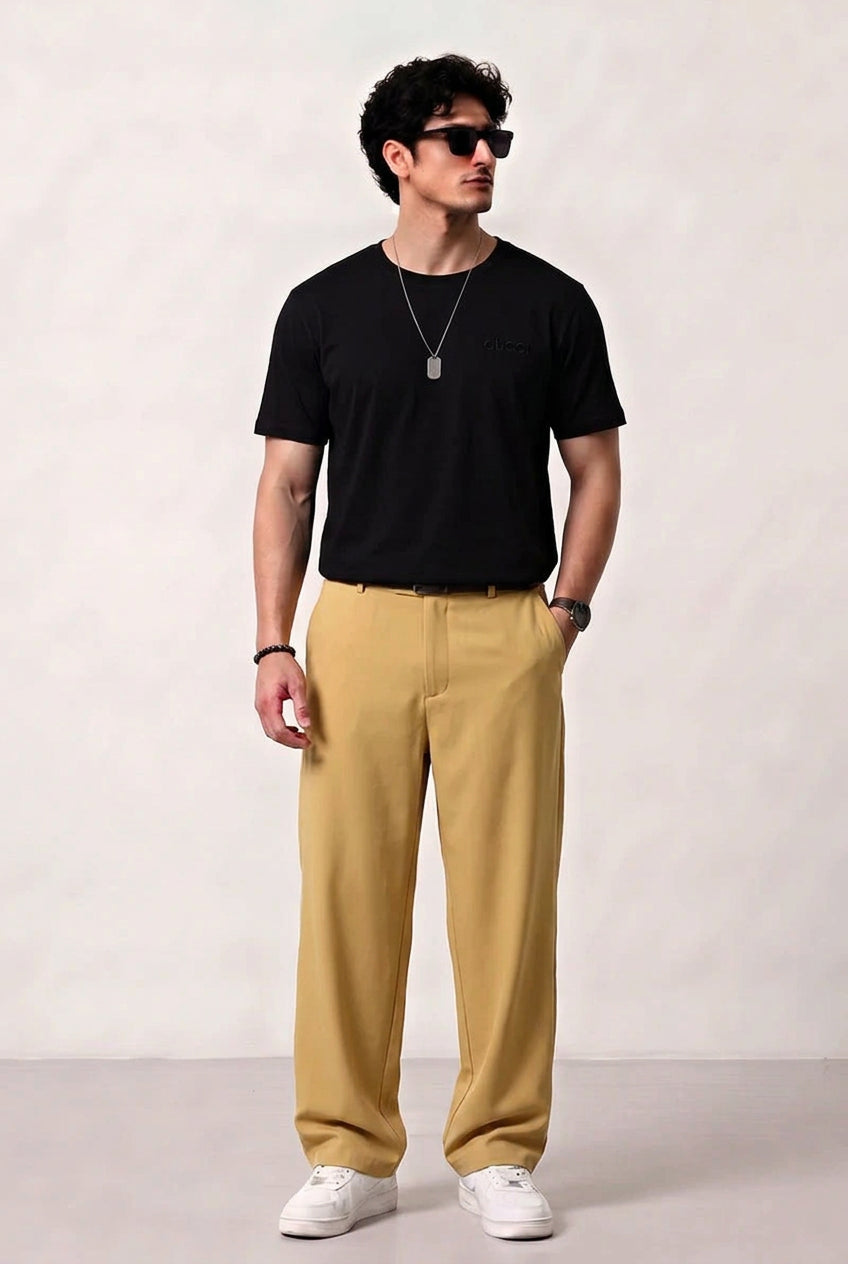 Gucci Round Neck Dri-Fit T-Shirt - Black