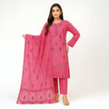 Faiqa By Bareeze Embroidery – Unstitched 3 Piece Suit (Pink Violet)