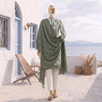 Safina Pop (Vol-02) by A One Textile - 3PC Unstitched Printed Lawn Suit (Olive Green )