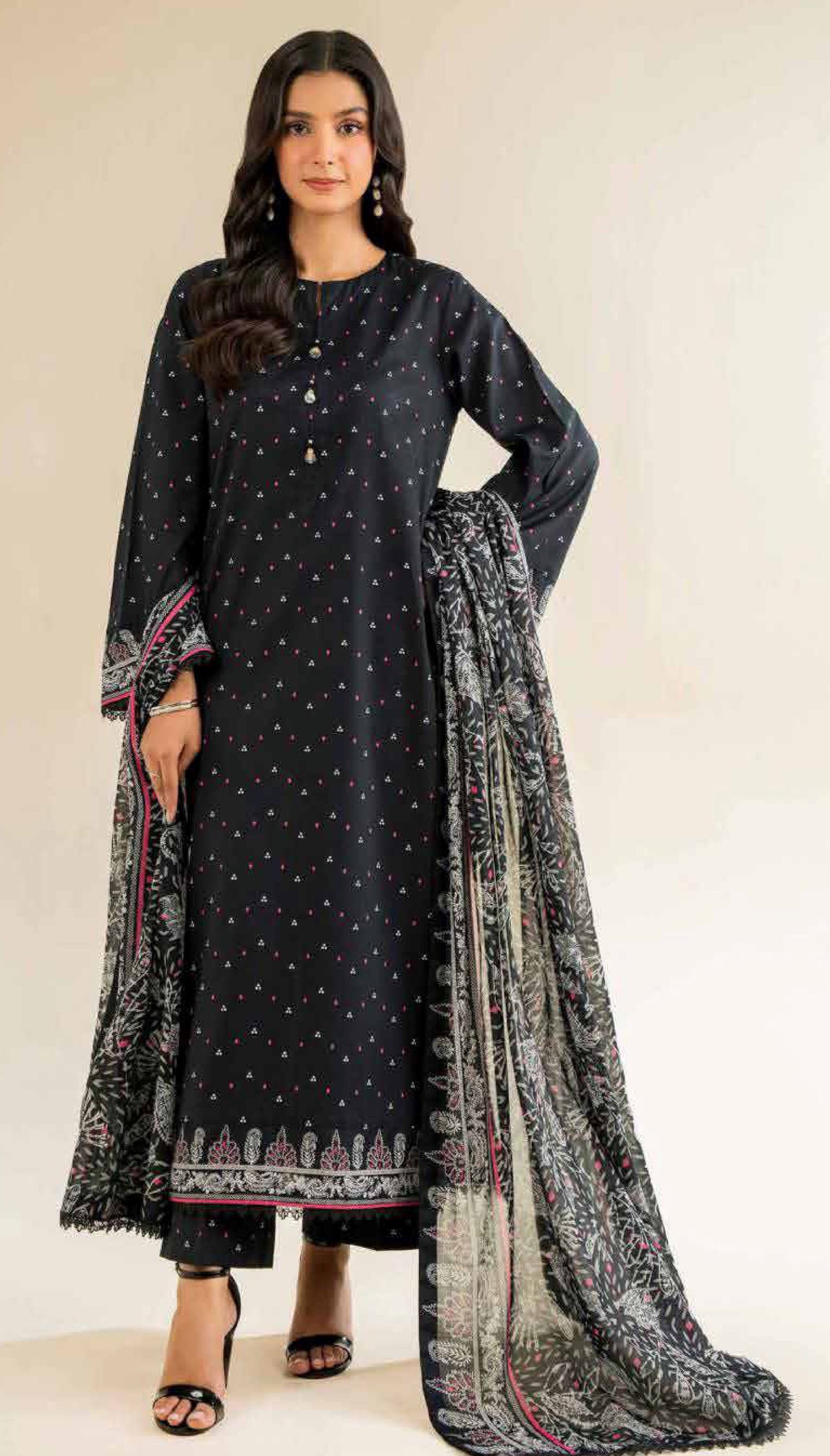 Nishat 2 Piece Lawn – Unstitched Shirt & Dupatta