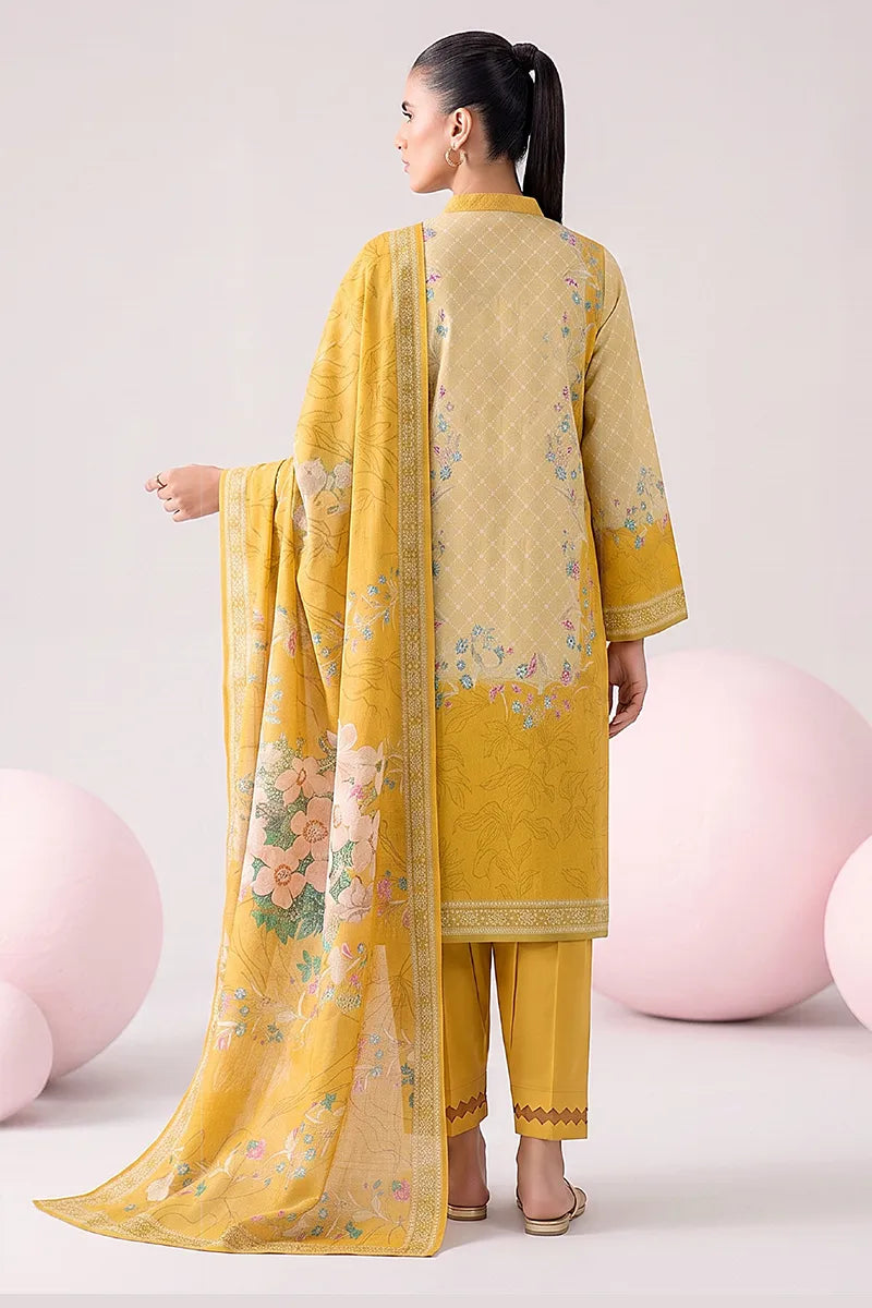 Nisha by Nishat Unstitched 3-Piece Lawn Collection (Yellow)
