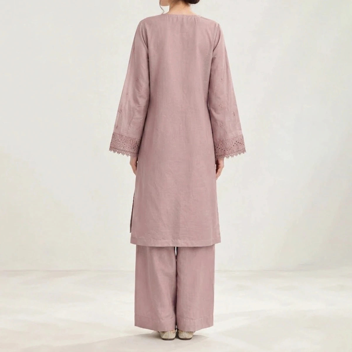 Zebaish by KBC Fashion – 2-Piece Stitched Embroidered Lawn Suit – Tea Rose
