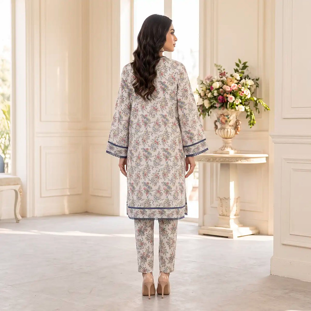 Sana Safinaz 2-Piece Stitched Khaddar Suit (White)