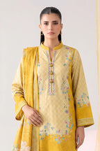 Nisha by Nishat Unstitched 3-Piece Lawn Collection (Yellow)