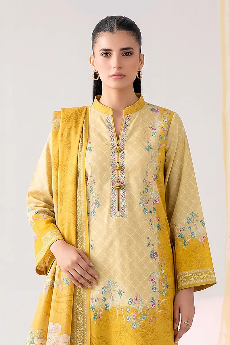 Nisha by Nishat Unstitched 3-Piece Lawn Collection (Yellow)