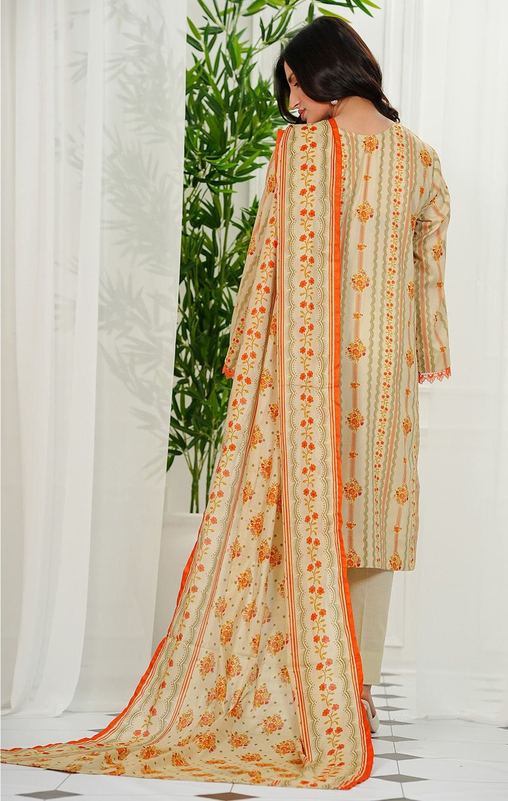 KAYSERIA – HUSN-3 Piece Unstitched Lawn Suit