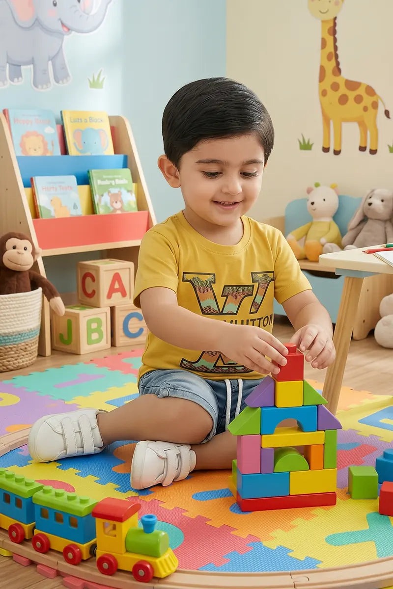 Kids Summer Suit – Soft, Stylish & Made for Play- Yellow