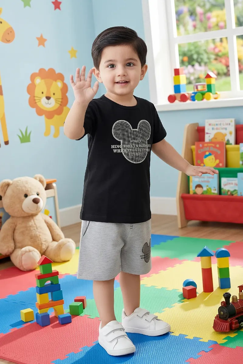 Kids Summer Suit – Soft, Stylish & Made for Play - Black