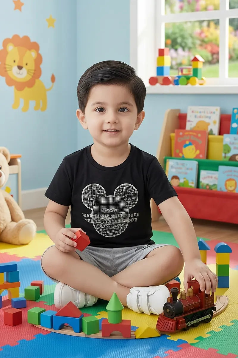 Kids Summer Suit – Soft, Stylish & Made for Play - Black
