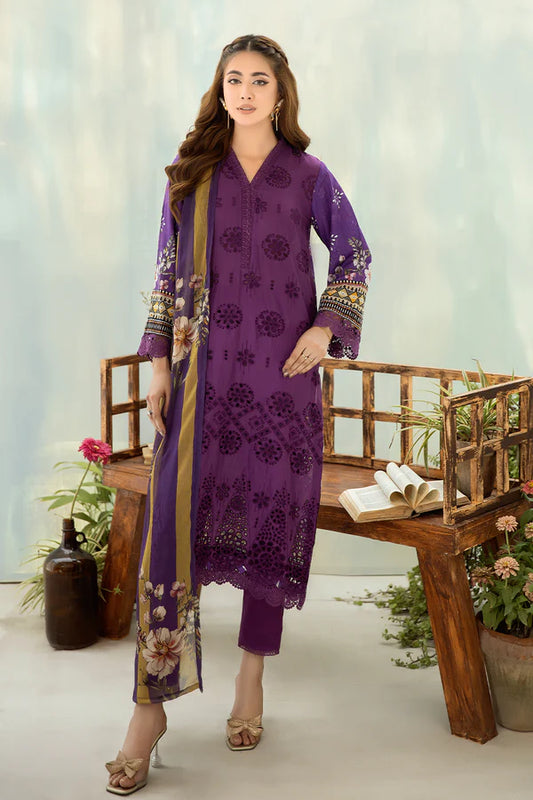 Maya By Johra – Digital printed lawn with Digital Printed Chiffon Dupatta, a luxurious 3-piece unstitched