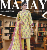 Sana Safinaz-MAHAY-3 Piece Unstitched Suit