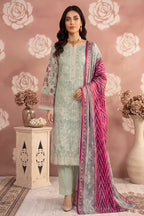 Rimal Vol 87 Embroidery Unstitched 3-Piece Lawn Suit (Light Seafoam)