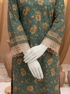 Bellissima By Aleemrah -3PC-Lawn Unstitch (Green)