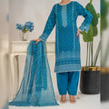 Avesta By KBC Fashion – 3-Piece Unstitched Printed Lawn Suit – (Royal Blue)