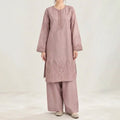 Zebaish by KBC Fashion – 2-Piece Stitched Embroidered Lawn Suit – Tea Rose