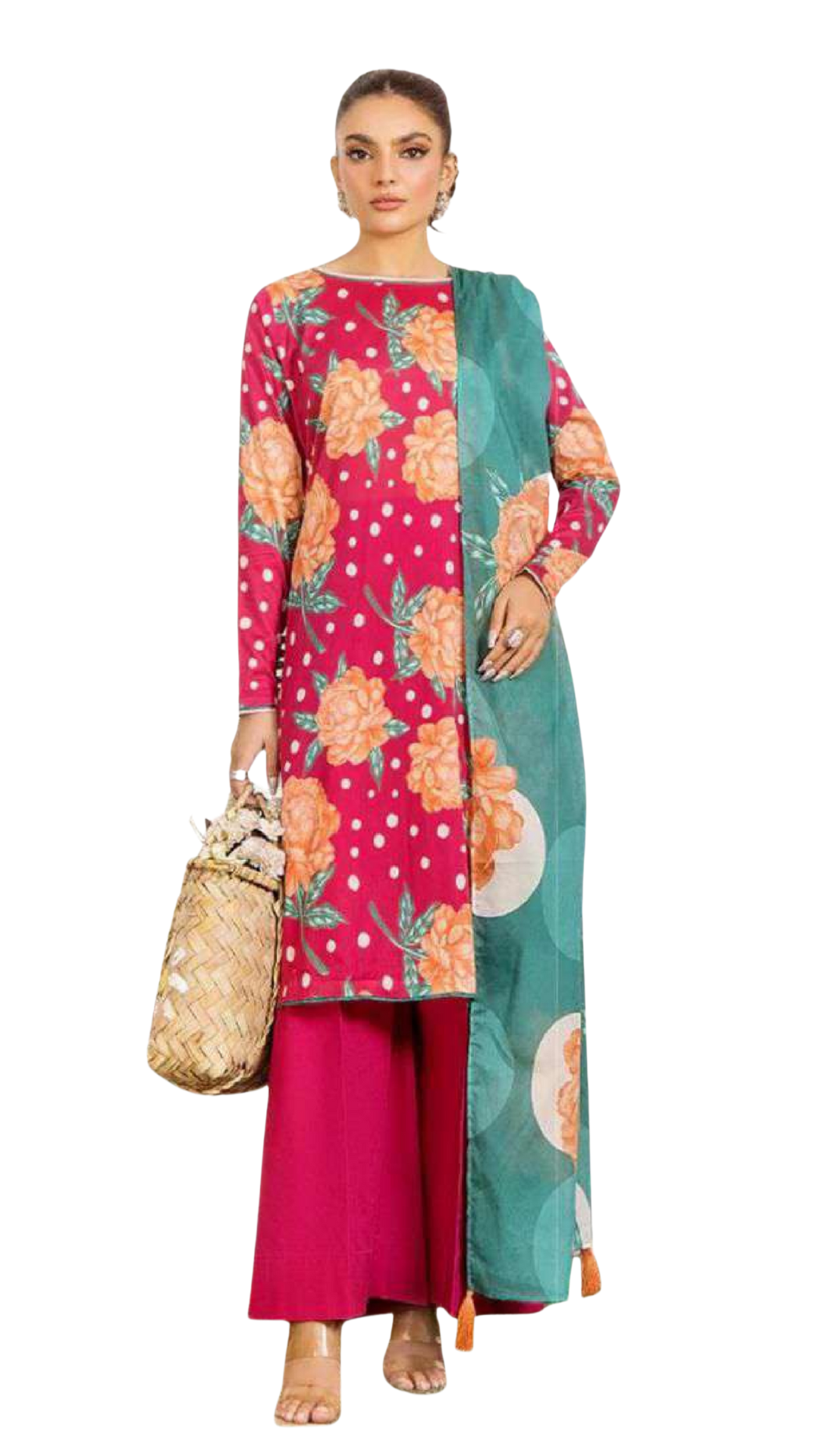 Zellbury Unstitched 3 Piece Lawn Suit