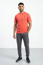 Spyder Men’s Crew Neck Printed T-Shirt – Coral