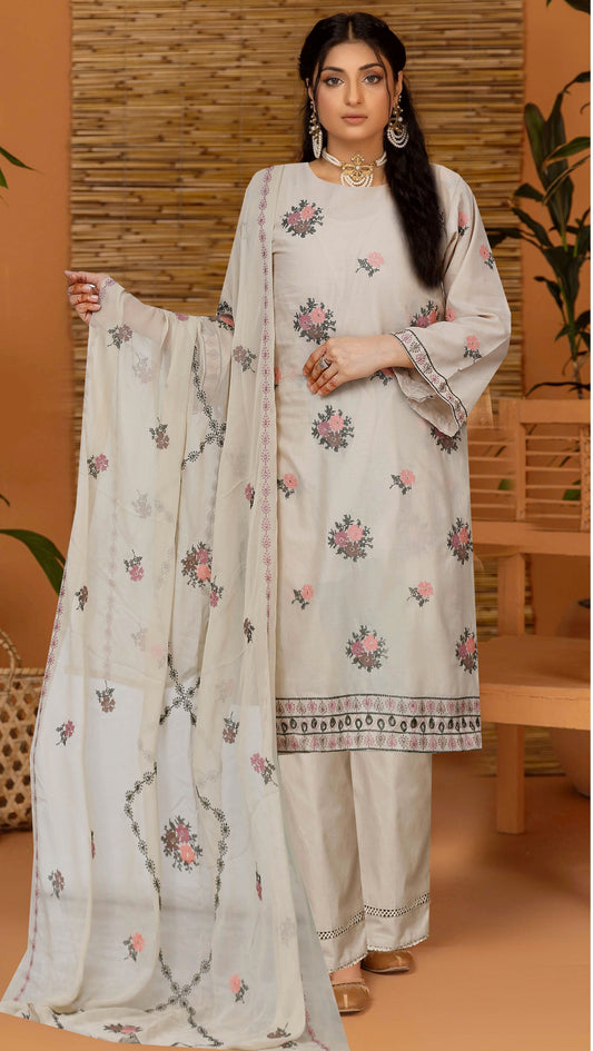Usman Kashif By Nora – Embroidered Unstitched 3 Piece Suit (Vol 1520)