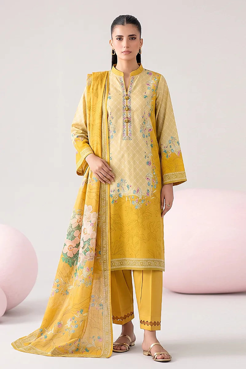 Nisha by Nishat Unstitched 3-Piece Lawn Collection (Yellow)