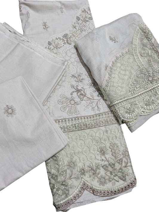 Uzma – Breeza Izel | 3-Piece Embroidered Unstitched Suit