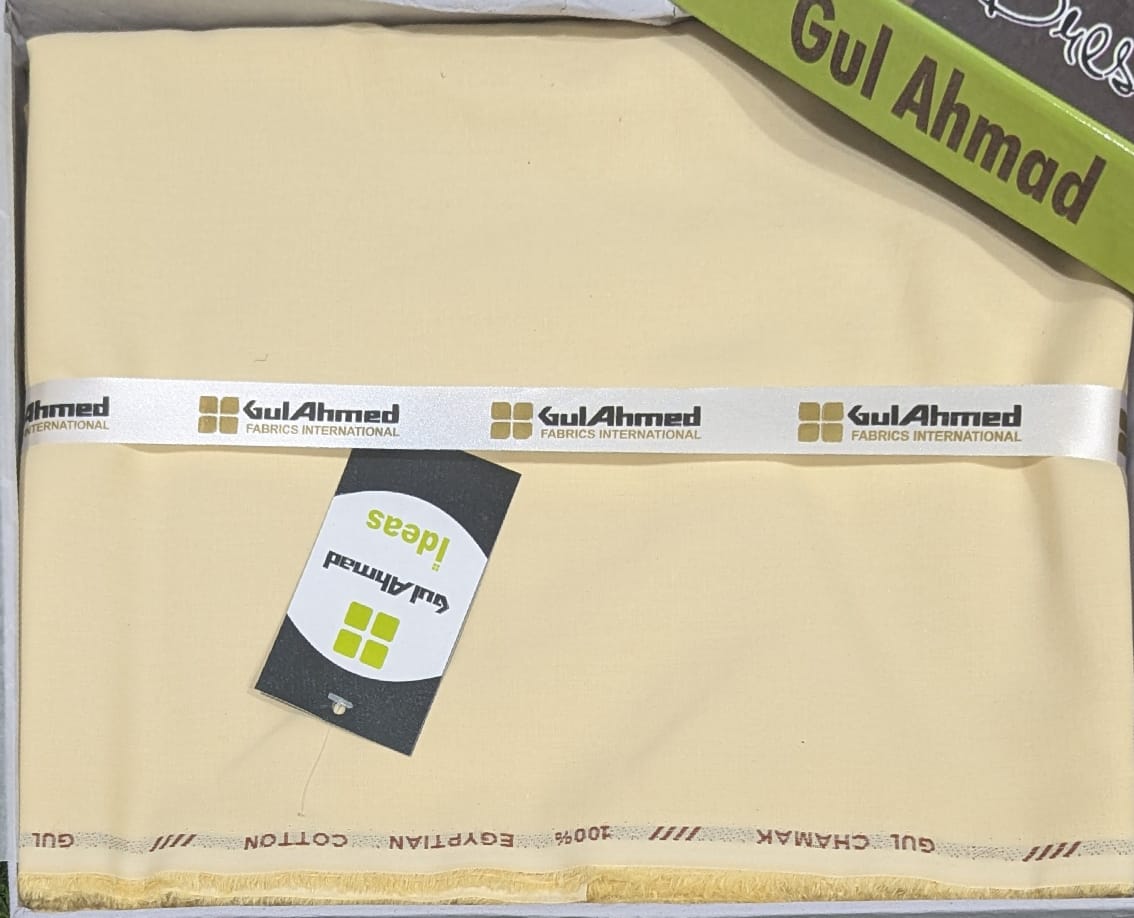 Gul Ahmed Unstitched Egyptian Cotton Fabric
