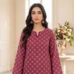 Sana Safinaz 2-Piece Stitched Khaddar Suit (Red)