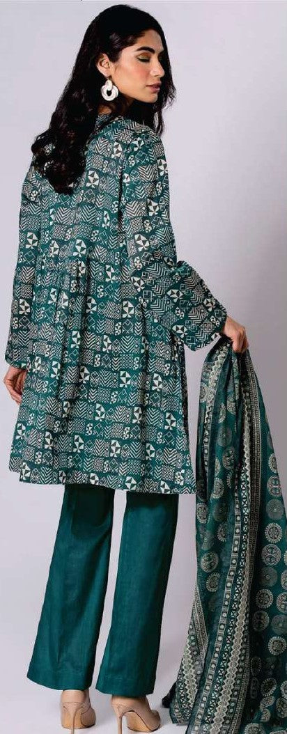 KHAADI-Unstitched 3-Piece printed Lawn Suit