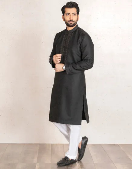 Jamawar Sherwani Kurta BY J.