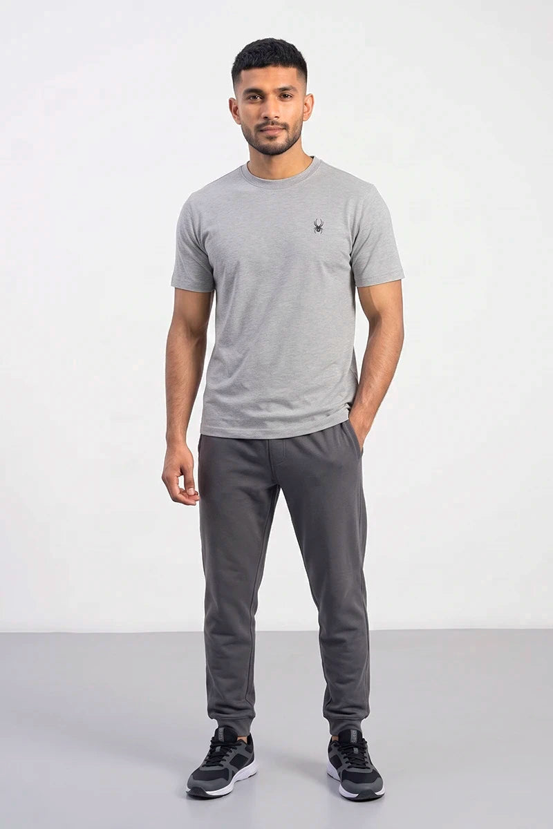 Spyder Men’s Crew Neck Printed T-Shirt – Grey