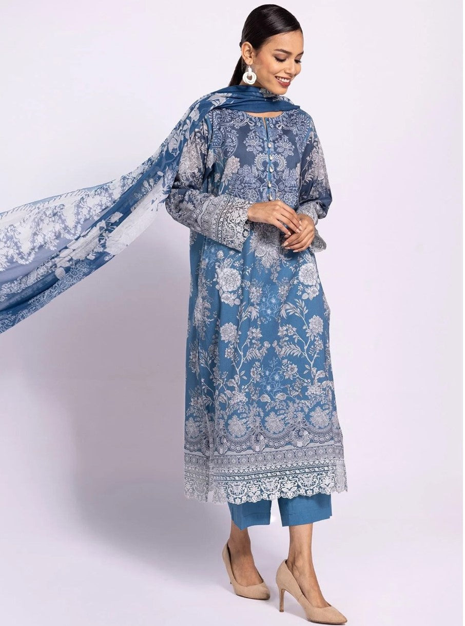 KHAADI – SIGNATURE EDITION | 3-Piece Printed Lawn Suit