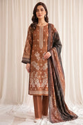 Rimal Vol 87 Embroidery Unstitched 3-Piece Lawn Suit (Warm Bronze)