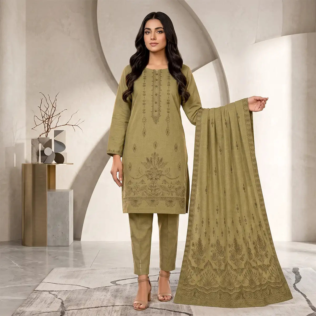 Chaman By Bareeze Embroidery – Unstitched 3 Piece Suit - Yuma