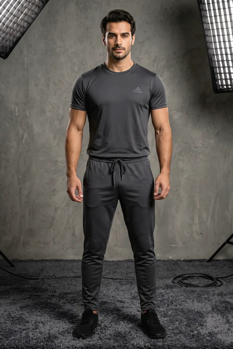 Adidas Men's Performance Activewear Set (Grey)