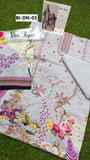 BIN ILYAS – Unstitched 3PC Embroidered Doria Lawn