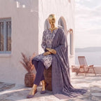 Safina Pop (Vol-02) by A One Textile - 3PC Unstitched Printed Lawn Suit (Lavender)