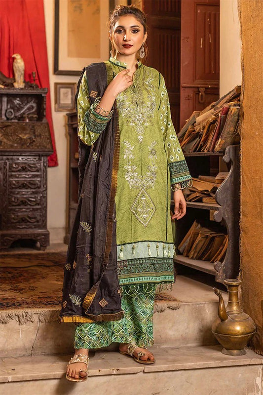 Usman Kashif – Rimal Vol 28 – Unstitched Embroidered 3-Piece Suit