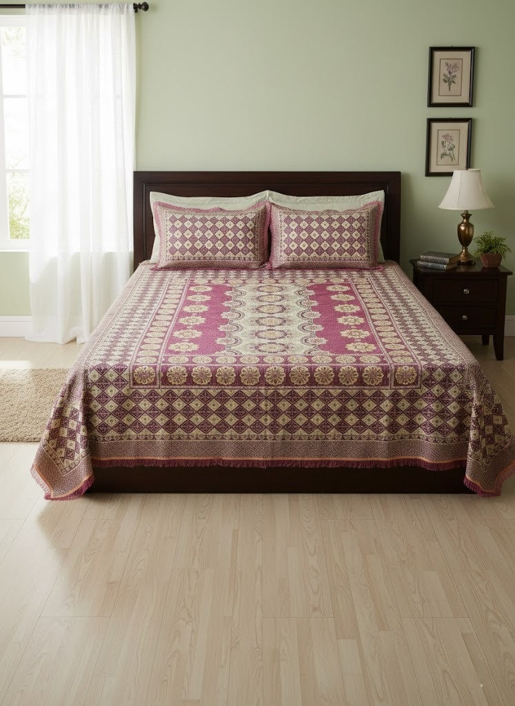 Riwayati Winter Gultex Multani Bedsheet with Pillow Cover